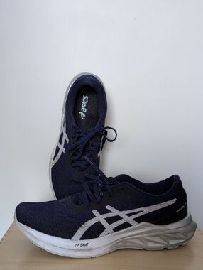 Asics Navy and White Performance Running Shoes